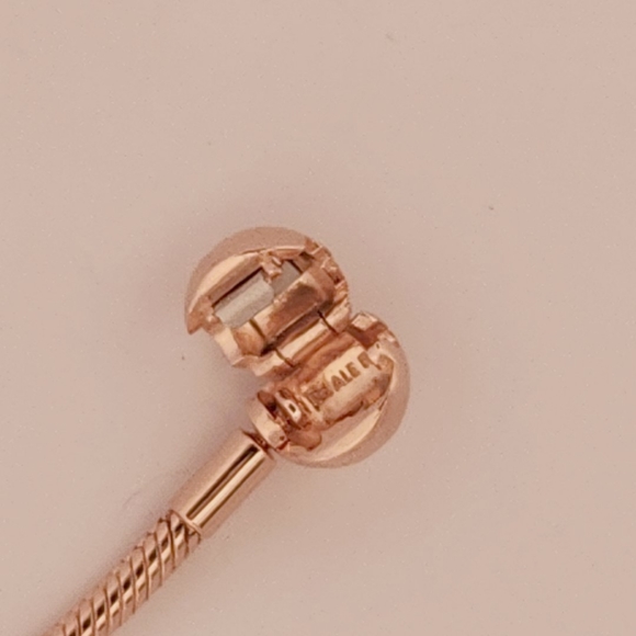 Pandora Moments Rose Gold Snake Chain Charm Bracelet - Picture 5 of 5